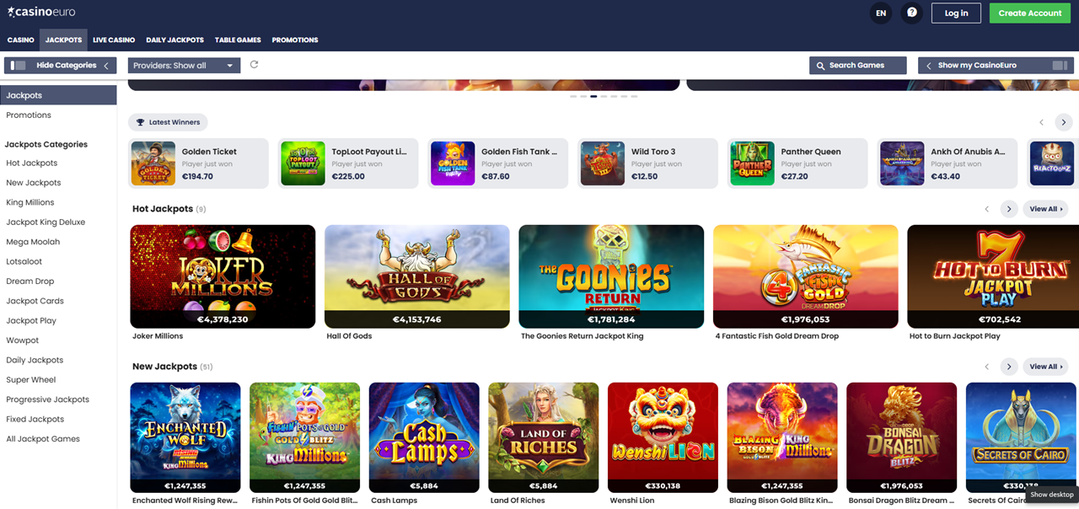 Casino Euro games